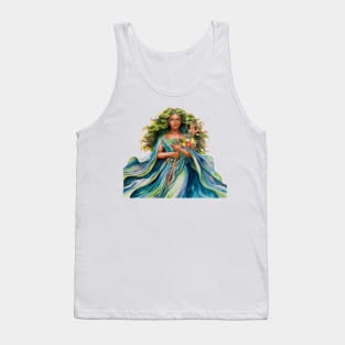 Mother Earth Painting-Earth Day Tank Top